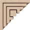 Ekena Millwork 5"W x 5"D x 5"H Wide Landon Rough Cedar Woodgrain TimberThane Corbel, Primed Tan CORUR05X05X05LANRCPR - alternate 5